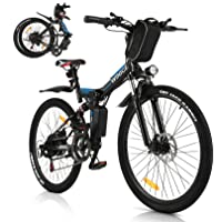Los mejores  - VIVI Bicicleta Eléctrica Plegable- Para Bicicleta De Montaña Eléctrica Para Adultos- Bicicleta Eléctrica Plegable De 26…